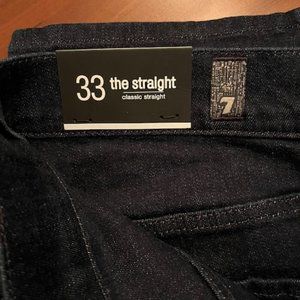 BRAND NEW 7 for All Mankind "The Straight" Men's Jeans - Size 33
